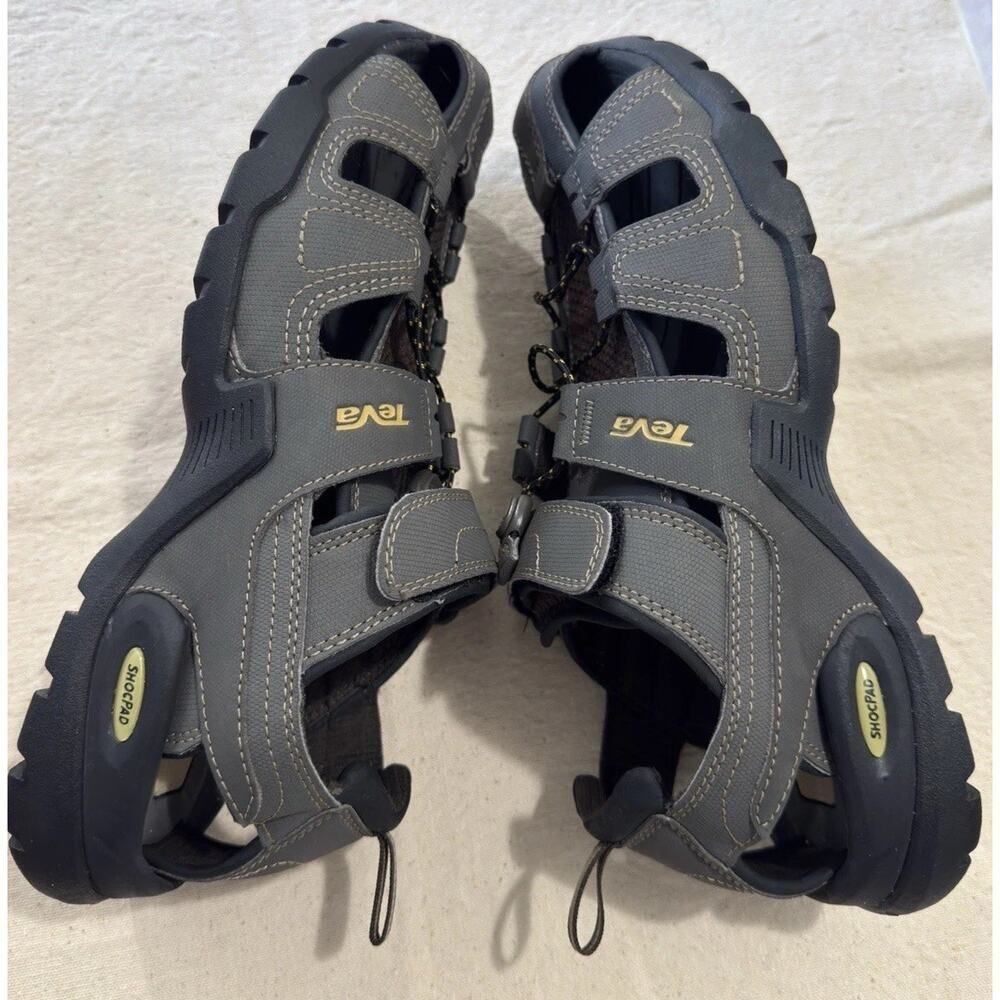 Teva Men's 10M Forebay Turkish Coffee Fisherman Sandals Taupe Gray EXCELLENT! - Picture 5 of 9